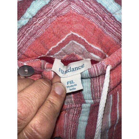 Sundance Pants Relaxed Cotton Gauze Button Fly Beach Coastline Petite X-Large B1 - Picture 7 of 12